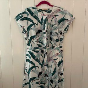 Tory Burch Shirt Dress Ivory Desert Bloom 8